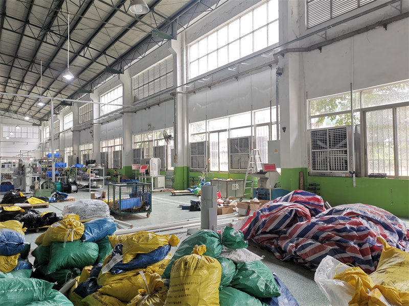 惠州某皮革毛纺厂安装水帘冷风机降温